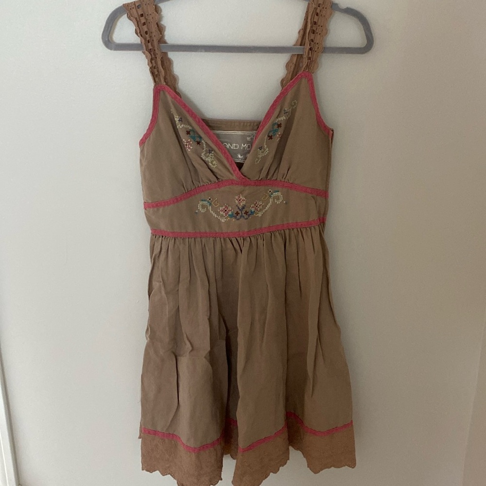 Free People Inspired Cottage Core Embroidered Dress